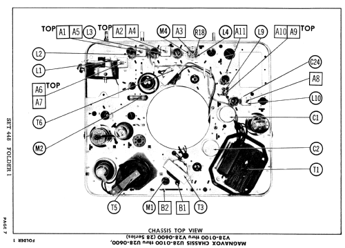 Ch= U28-0100 thru U28-0600; Magnavox Co., (ID = 895249) Television