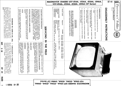 Ch= V27-01AA; Magnavox Co., (ID = 787970) Television