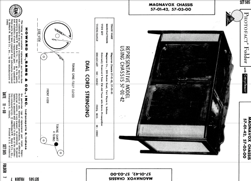 Chassis 57-03-00; Magnavox Co., (ID = 523016) Radio