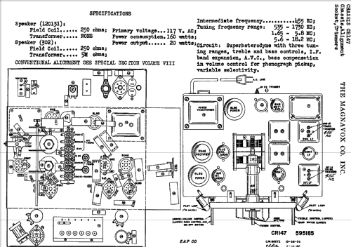 CR-147 ; Magnavox Co., (ID = 767762) Radio