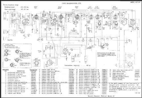 CR-188 ; Magnavox Co., (ID = 467204) Radio