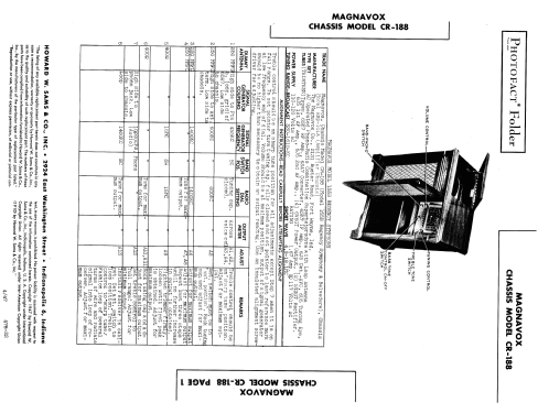 CR-188 ; Magnavox Co., (ID = 831295) Radio