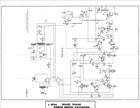 CR-190A ; Magnavox Co., (ID = 1403745) Radio