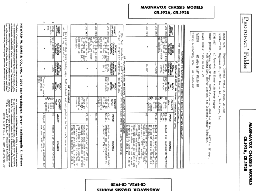 FM Tuner CR-192A; Magnavox Co., (ID = 989156) Radio