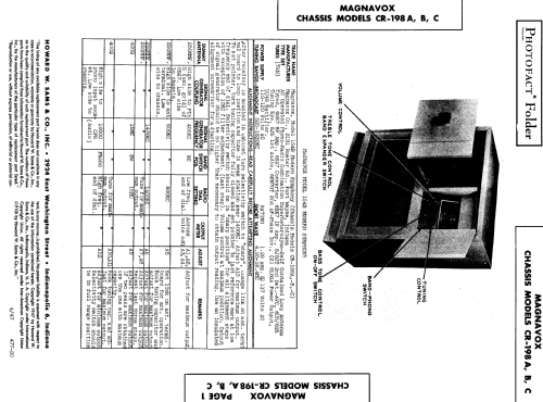 CR-198A ; Magnavox Co., (ID = 826735) Radio