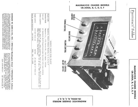 CR-200B ; Magnavox Co., (ID = 1390462) Radio