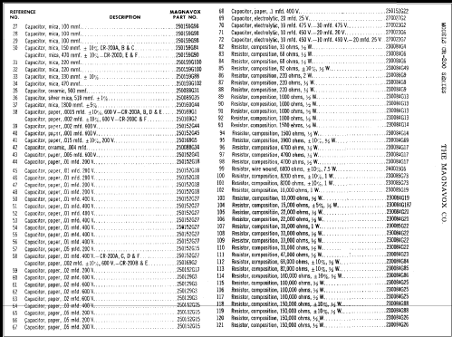 CR-200E ; Magnavox Co., (ID = 340358) Radio