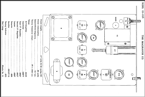 CR-206 ; Magnavox Co., (ID = 289716) Radio