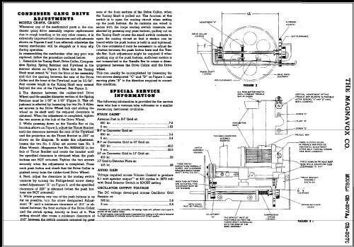 CR-207A ; Magnavox Co., (ID = 389088) Radio