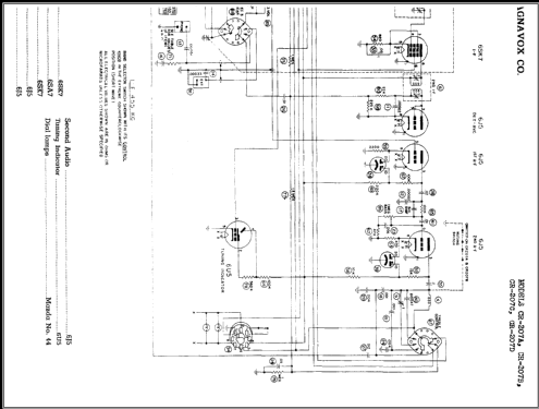 CR-207B ; Magnavox Co., (ID = 389091) Radio