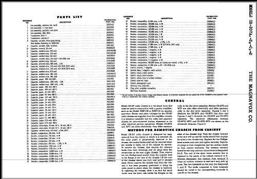 CR-207B ; Magnavox Co., (ID = 389096) Radio