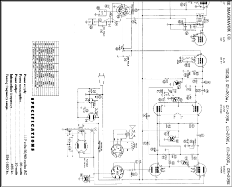 CR-209C ; Magnavox Co., (ID = 289739) Radio