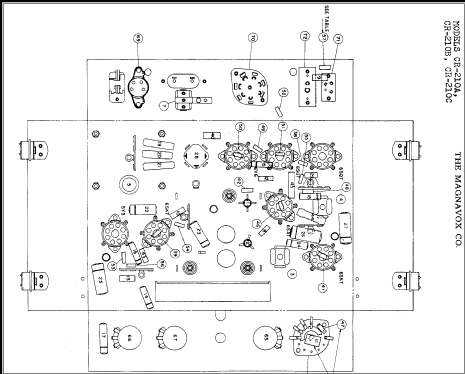 CR-210B ; Magnavox Co., (ID = 289946) Radio