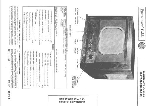 CT-219 ; Magnavox Co., (ID = 1551610) Television