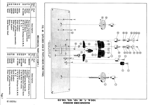 100-W ; Magnecord, Inc. (ID = 597127) Ton-Bild