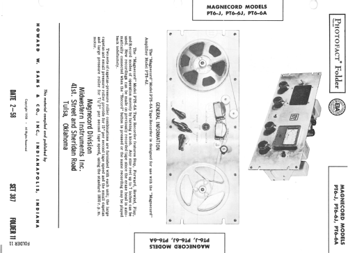 Magnecorder PT6-A; Magnecord, Inc. (ID = 2527775) R-Player