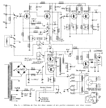 Adaptateur d'Enregistrement Stéréophonique Studio 3 vitesses; Magnétic-France; (ID = 2756724) R-Player