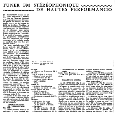 Tuner FM Stéréophonique ; Magnétic-France; (ID = 2997017) Radio