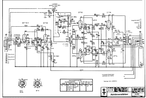 Abhörverstärker B-V 55; Maihak AG, H.; (ID = 1662093) Ampl/Mixer