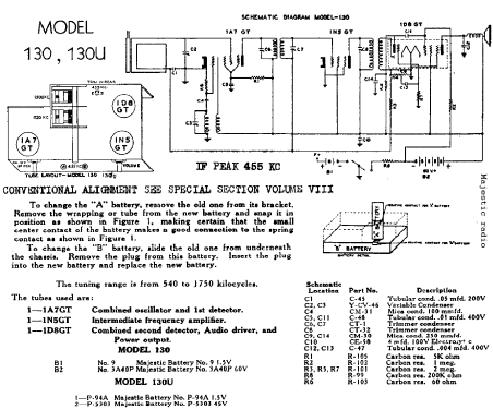 130U Camera Style Radio ; Majestic Radio & (ID = 749054) Radio