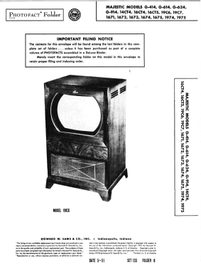 19C6; Majestic Radio & (ID = 2920610) Television