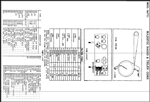5AK711 Ch= 5B01A; Majestic Radio & (ID = 389132) Radio