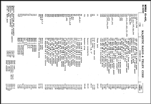 G1-426 Ch= 4807; Majestic Radio & (ID = 469174) Radio