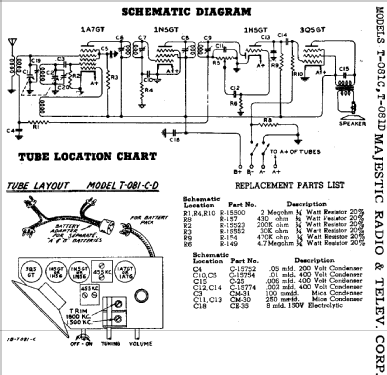 T081-C ; Majestic Radio & (ID = 741953) Radio