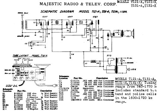 T131-X ; Majestic Radio & (ID = 742482) Radio