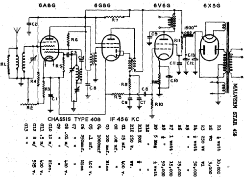 458 Ch= 408; Malvern Star brand, (ID = 1989755) Radio