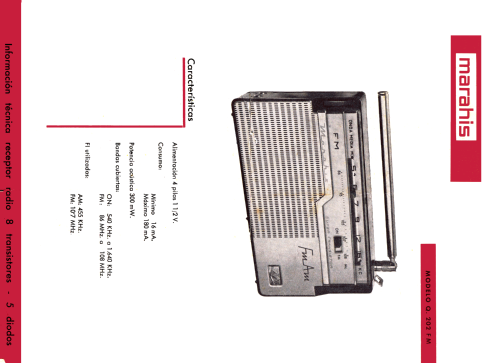 Super Transistor FmAm Q-202-FM; Marahis Manufactura (ID = 2111823) Radio