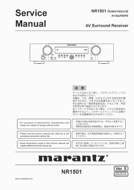 AV Surround Receiver NR1501; Marantz Sound United (ID = 2989500) Radio