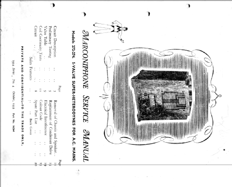 Marconiphone 272; Marconi Co. (ID = 2588164) Radio