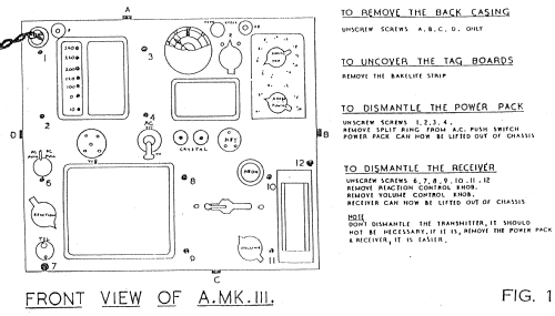 Spy Radio Set Type A Mk. III ; Marconi Co. (ID = 2388596) Mil TRX
