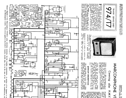 VT53DA; Marconi Co. (ID = 2277688) Televisore