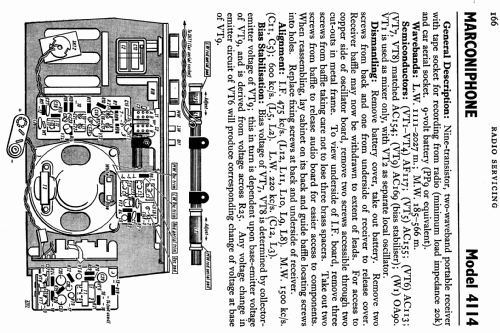 Marconiphone 4114; Marconi Co. (ID = 775295) Radio