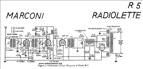 Radiolette R5; Marconi Co. (ID = 24651) Radio