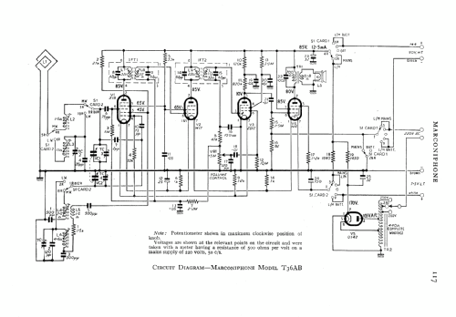 T36AB; Marconi Co. (ID = 549903) Radio