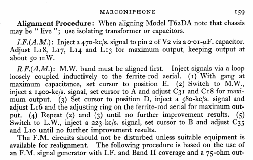 T62DA; Marconi Co. (ID = 576097) Radio