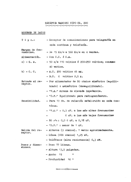 CR-200; Marconi Española S.A (ID = 3023513) Commercial Re