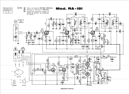 RA-151; Marconi Española S.A (ID = 2227492) Car Radio