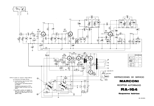 RA-164; Marconi Española S.A (ID = 2223710) Car Radio