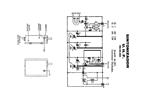 UHF Selector de Canales - Channel Selector / Tuner RD.95.060; Marconi Española S.A (ID = 2222763) Converter