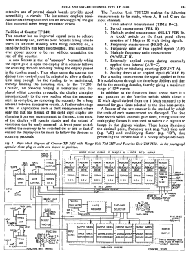 Electronic Counter TF 2401; Marconi Scientific (ID = 2783158) Equipment