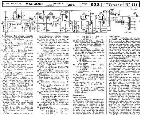 Marconi 7 256; Marconi marque, Cie. (ID = 272959) Radio