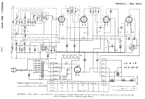 10A151-D; Marelli Radiomarelli (ID = 260713) Radio