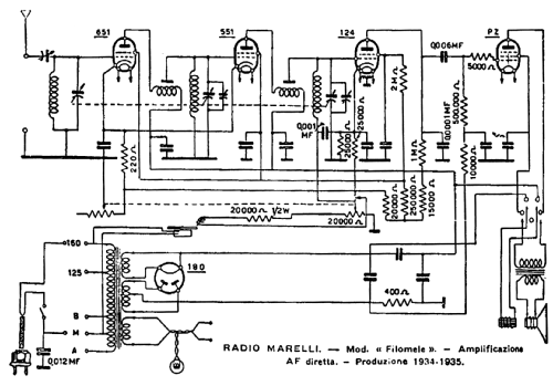 Filomele Tipo 34; Marelli Radiomarelli (ID = 417192) Radio