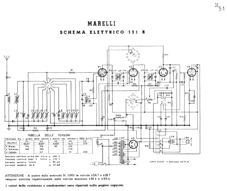 RD121B; Marelli Radiomarelli (ID = 202147) Radio