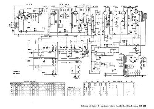 RD201; Marelli Radiomarelli (ID = 1888413) Radio