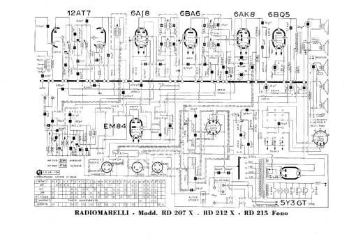 RD207X; Marelli Radiomarelli (ID = 2339603) Radio